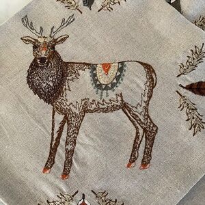 Set of 8 Coral and Tusk "Homecoming" Dinner Napkins